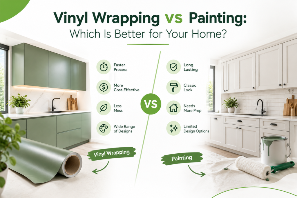 Vinyl Wrapping vs Painting: Which Is Better for Your Home?