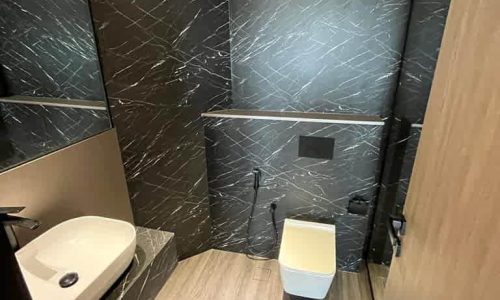 bathroom interior look after vinyl wrapping work